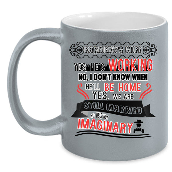 Cute Gift For Farmer's Wife Coffee Mug, Farmer's Wife Accent Mug