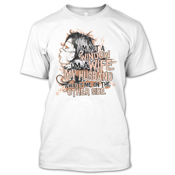 A black t-shirt with the shopify logo