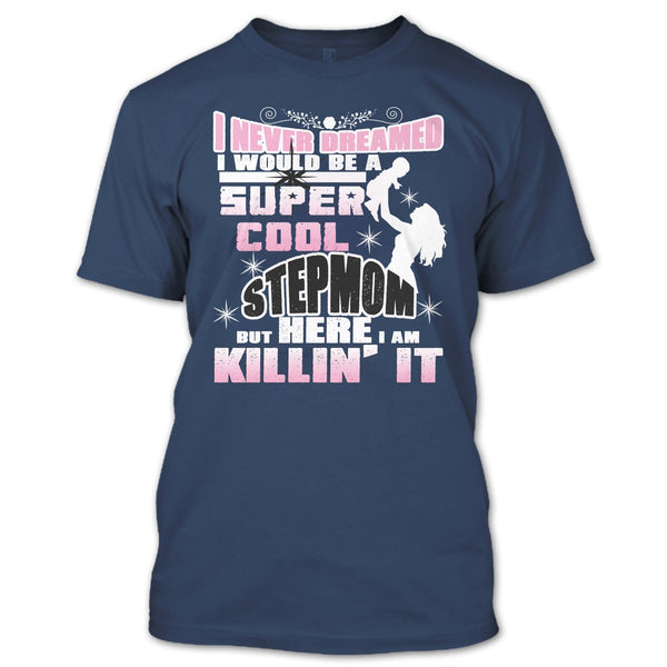 A black t-shirt with the shopify logo