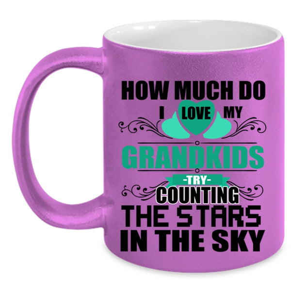 Counting The Stars In The Sky Coffee Mug, I Love My Grandkids Accent Mug