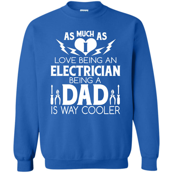 Being A Dad Is Way Cooler T Shirt, I Am An Coolest Electrician Dad Sweatshirt