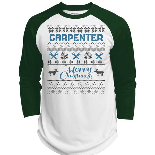 Carpenter Merry Christmas T Shirt, I Love Carpenter T Shirt, Awesome T-Shirts  (Polyester Game Baseball Jersey)