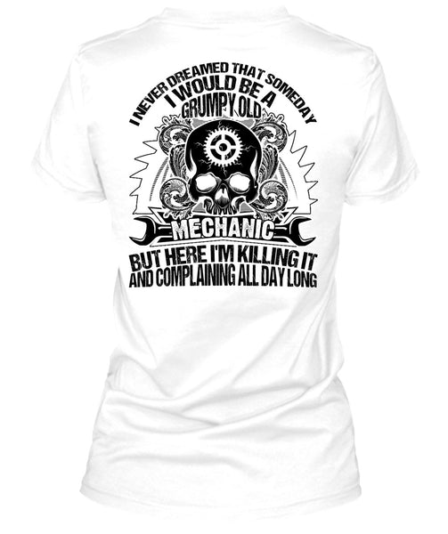 Grumpy Old Mechanic T Shirt, I Love Mechanic T Shirt