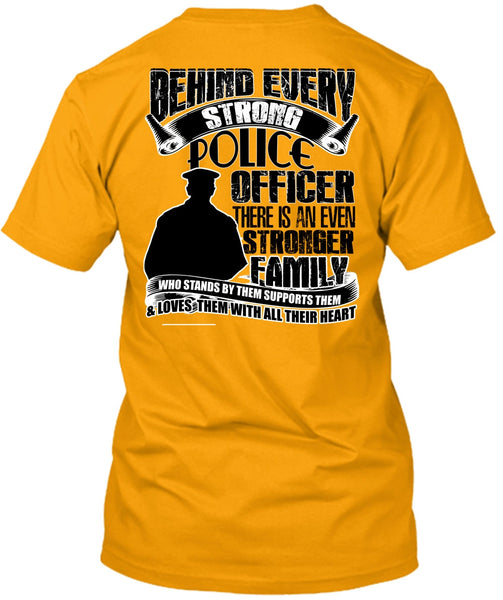 Strong Police Officer T Shirt, I Love Police T Shirt