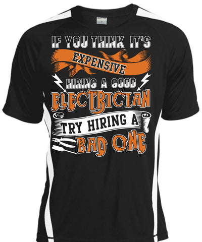 A black t-shirt with the shopify logo