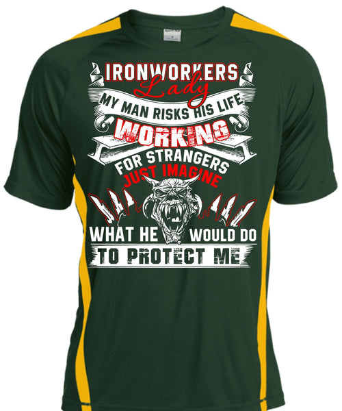 Ironworkers Lady T Shirt, I Love Ironworker T Shirt, Cool Shirt