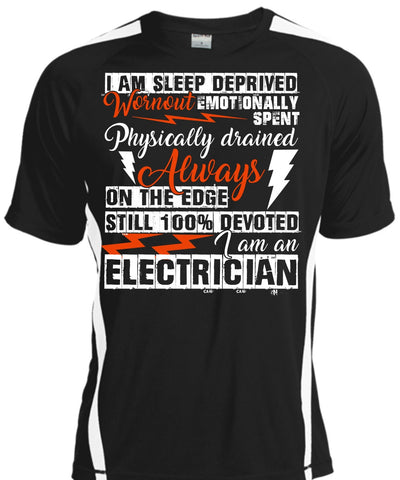 A black t-shirt with the shopify logo