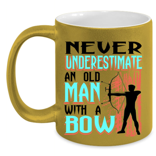 Awesome Grandpas Coffee Mug, An Old Man With A Bow Accent Mug