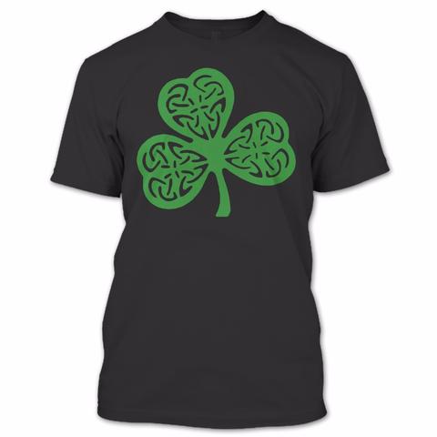 A black t-shirt with the shopify logo