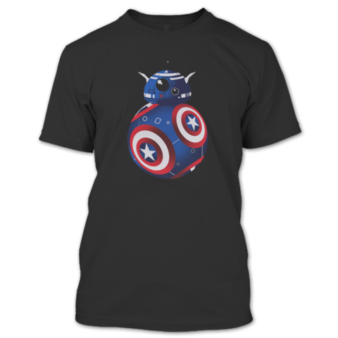 A black t-shirt with the shopify logo