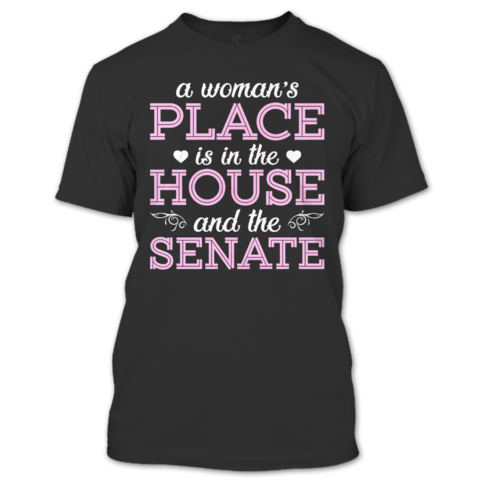 A black t-shirt with the shopify logo