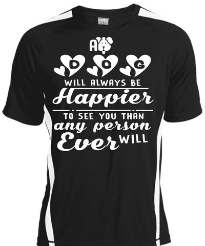A black t-shirt with the shopify logo