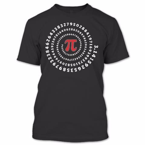 A black t-shirt with the shopify logo